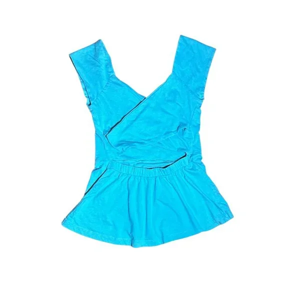 Synergy embroidered wrap top. - Picture 3 of 4